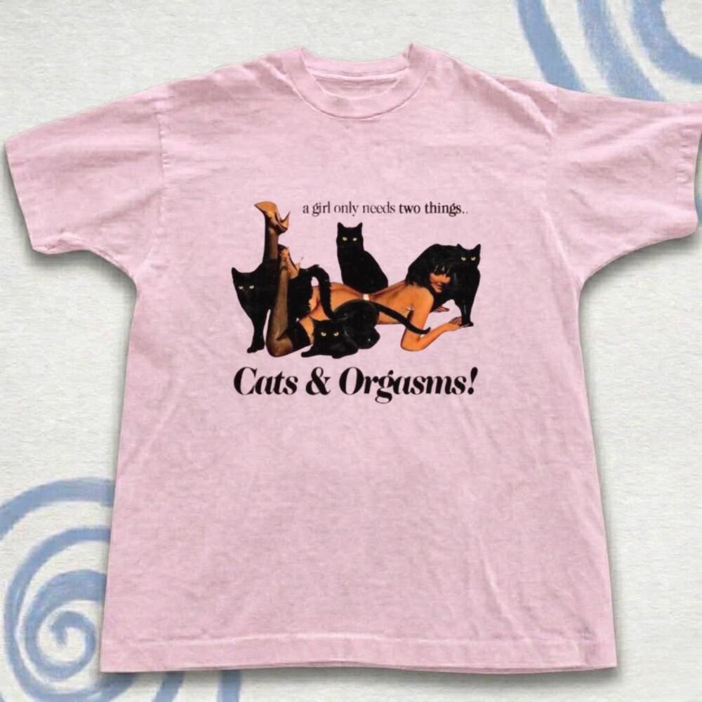 Cats And Orgasms Light Graphic Tee